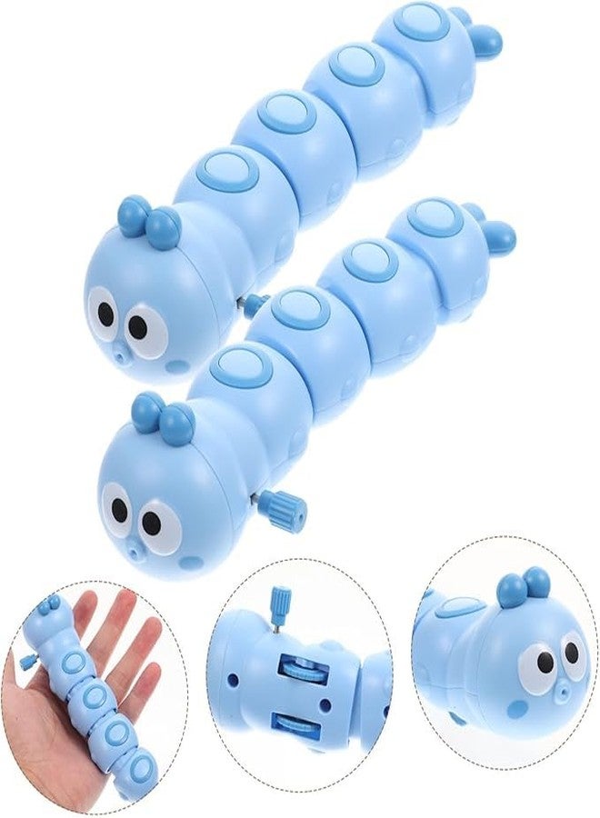 ACROWN Cute Caterpillar Toys for Kids Sensory Worm Animal Wind up Colorful Toy Insect Figurines for Boys and Girls Multicolor (Pack of 1) - Image 3