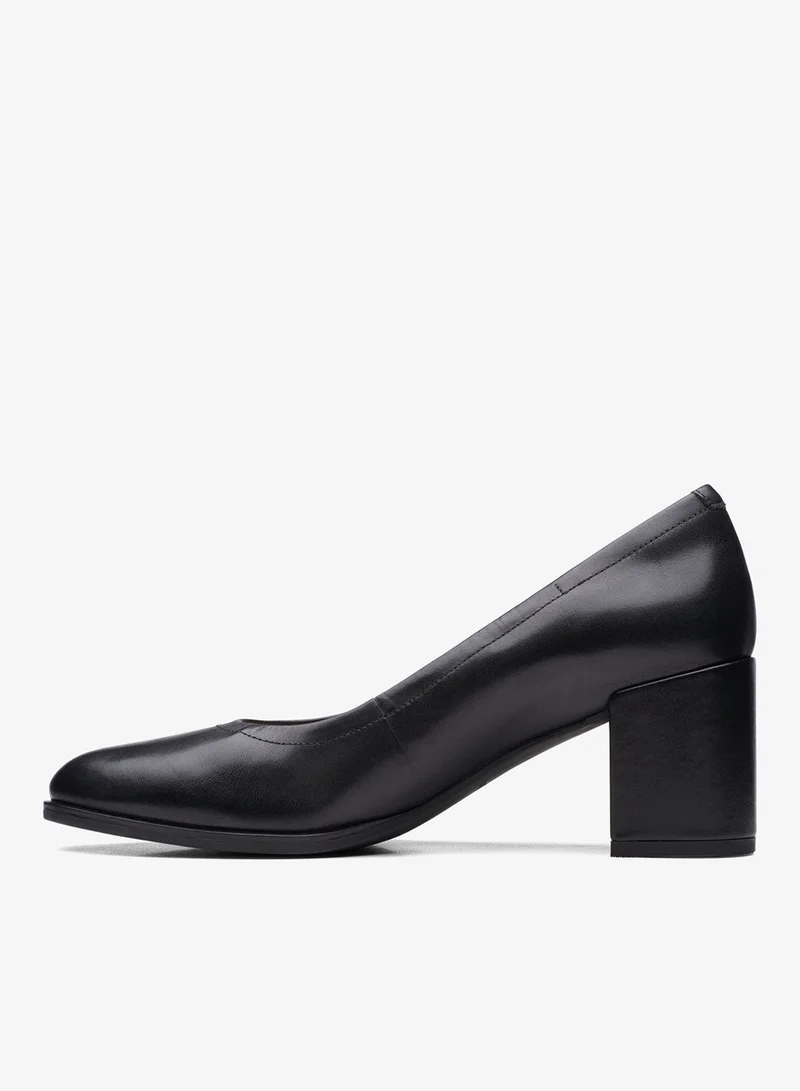 كلاركس Freva55 Court Black Leather