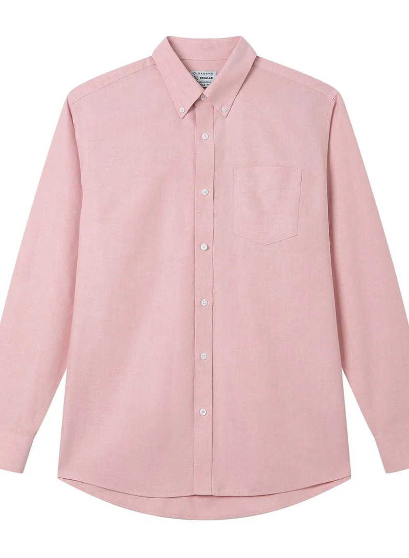 Men’s Cotton Long-Sleeve Wrinkle-Free Shirt
