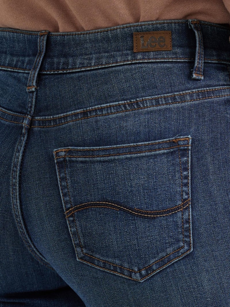 LEE جينز لي للنساء بتصميم فائق الراحة مع حركة مرنة، ساق مستقيم، لون رويال تشاكرا 14 متوسط - Image 3