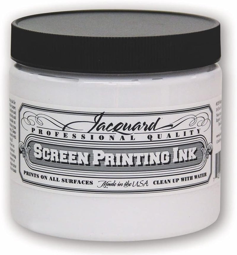 Jacquard Jacquard Professional Screen Print Ink WaterSoluable 16oz Jar Super Opaque White 119 