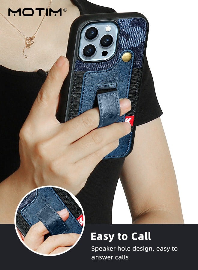 Motim Case for iPhone 14 Pro Phone Case with Ring Holder Protective Shockproof Cover Wallet Case With Card Slot  - Image 4