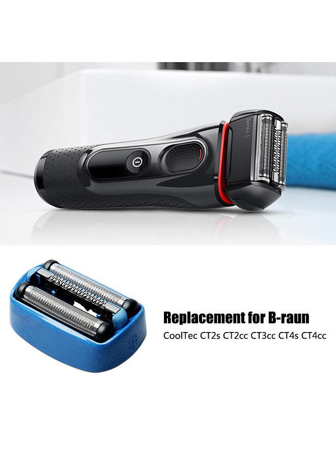 Shaver Foil H-ead Cassette Replacement for B-raun CoolTec CT2s CT2cc CT3cc CT4s CT4cc