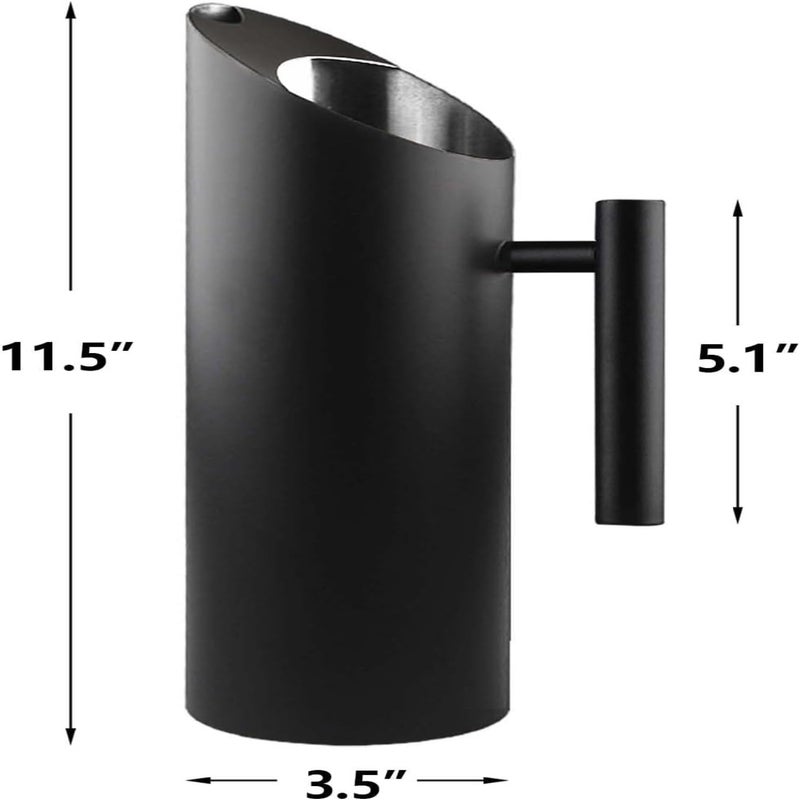1.5L Large Capacity Stainless Steel Water Pitcher Cold Drink Juice Pot with Ice Guard - Image 4