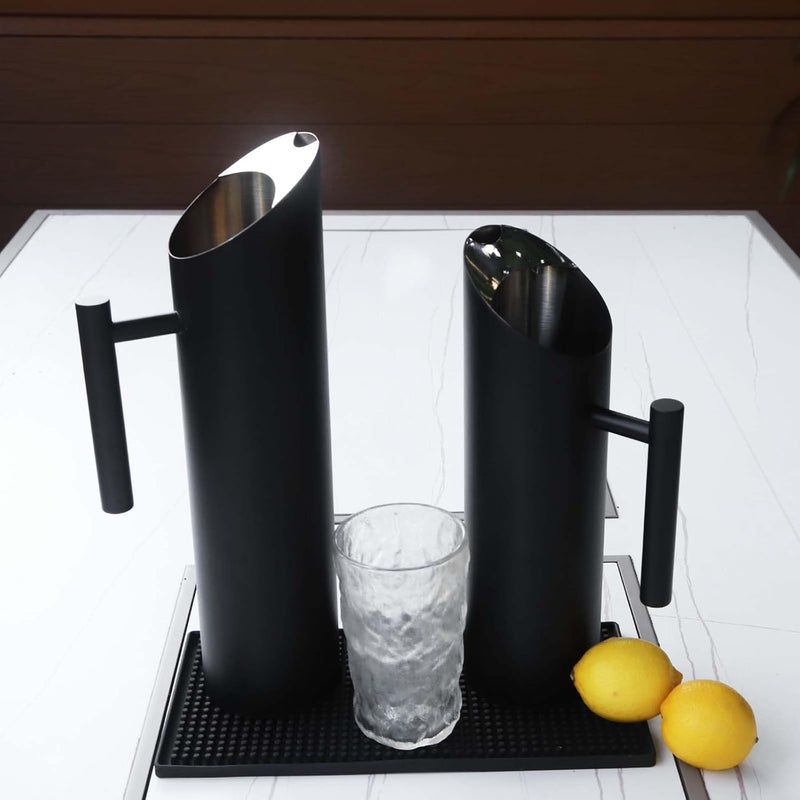 1.5L Large Capacity Stainless Steel Water Pitcher Cold Drink Juice Pot with Ice Guard - Image 5