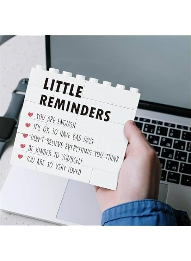 Generic Positive Affirmations Desk Decor with Inspirational Quotes - Motivational Pink Gifts for Women Office Cubicle Decorations - You Are Enough Daily Encouragement Sign - Little Reminders for a Productiv  - Image 3