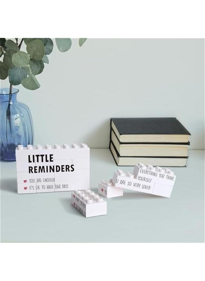 Generic Positive Affirmations Desk Decor with Inspirational Quotes - Motivational Pink Gifts for Women Office Cubicle Decorations - You Are Enough Daily Encouragement Sign - Little Reminders for a Productiv  - Image 4