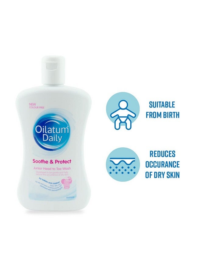 أويلاتوم غسول يومي من أويلاتوم جونيور من الرأس إلى القدمين للبشرة الجافة، 300 مل - Image 2