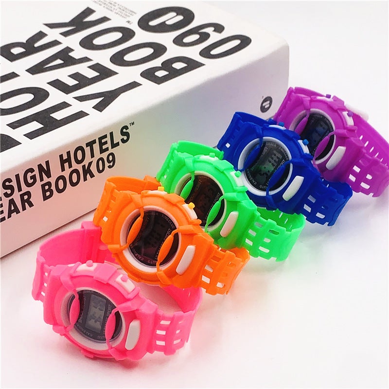Student Watch Student Gift Small Watch Children'S Color Watch Cartoon Boys And Girls Electronic Watch Explosions - Image 1