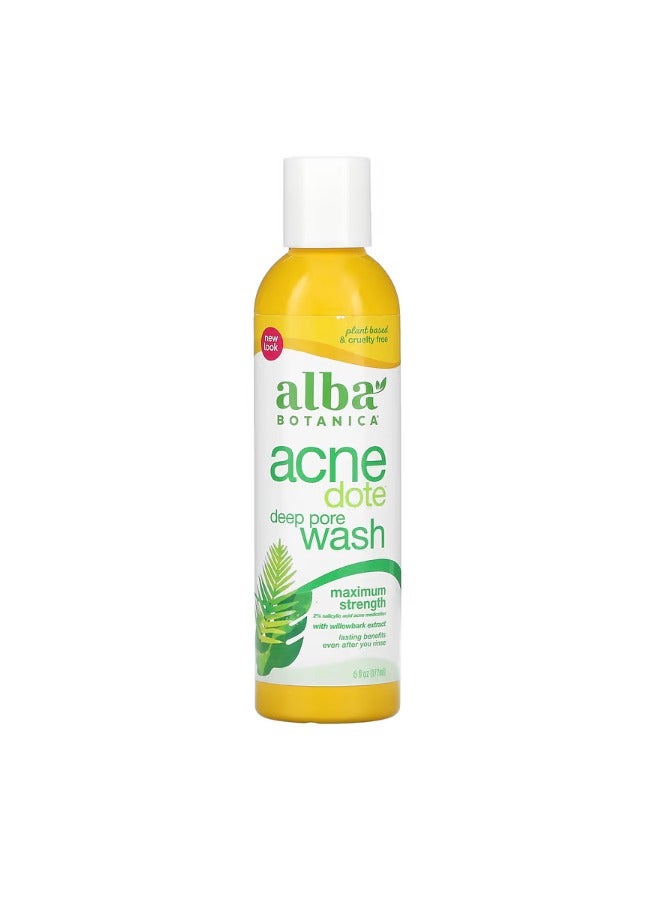 Alba Botanica ACNEdote Deep Pore Wash 6 fl oz 177 ml - Image 1