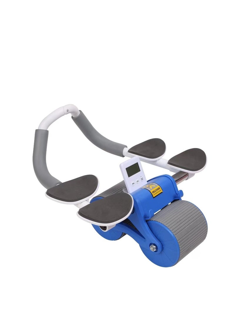 Y&D New dual axle Automatic Rebound Abdominal Roller Tool with Elbow Support and Digital Meter Core Strength Training - Image 1