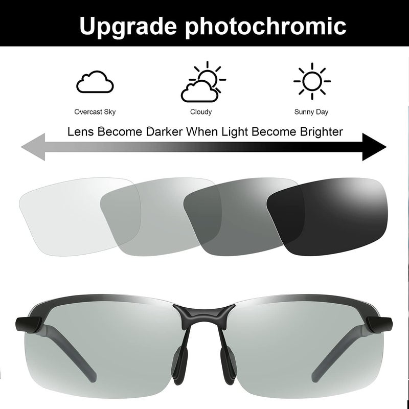 YIMI Polarized Photochromic Driving z87 Sunglasses For Men Women Day and Night safety glasses - Image 4