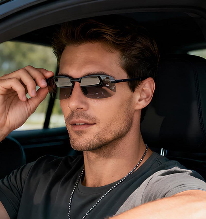 YIMI Polarized Photochromic Driving z87 Sunglasses For Men Women Day and Night safety glasses - Image 2
