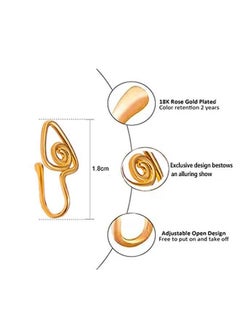 NIBEMINENT 1Pcs Crystal Butterfly Fake Nose Ring  - Image 3