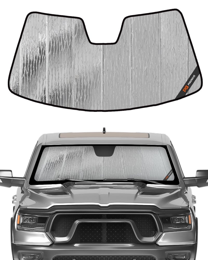 Pigenius Windshield Sun Shade for Ram 1500 20192025 with 5 inch Wide Sensor AstraGuard
