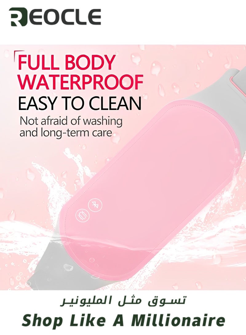 REOCLE Portable Menstrual Heating Pad, Back or Belly Heating Pad with 3 Heat Levels and 3 Massage Modes for Women and Girl - Image 5