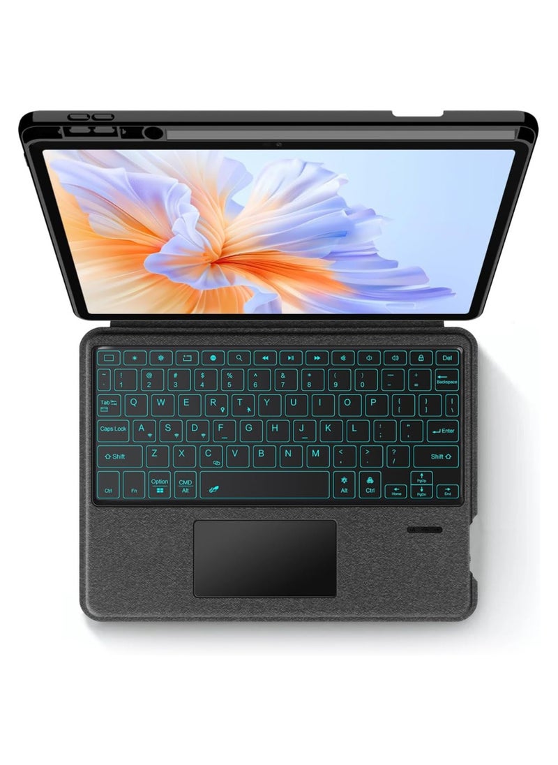 General Arabic and English Removable Touched Keyboard Case Compatible with Honor Pad V9 11.5'' ROL-W00 W10 Magic Backlight Bluetooth Keyboard Holster  - Image 3