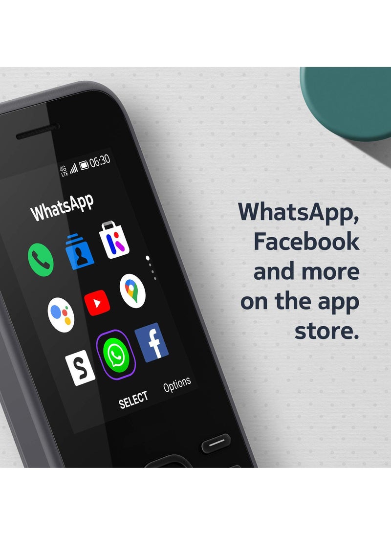 Mobile Bitz - 6300 Mobile Phone 4G Dual Sim 512MB RAM WiFi Hotspot Social Apps Google Maps and Assistant Phone 4GB Memory LTE - Image 1