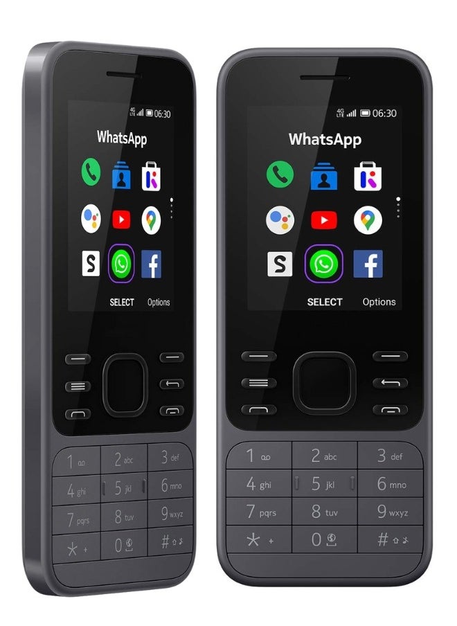 Mobile Bitz - 6300 Mobile Phone 4G Dual Sim 512MB RAM WiFi Hotspot Social Apps Google Maps and Assistant Phone 4GB Memory LTE - Image 1