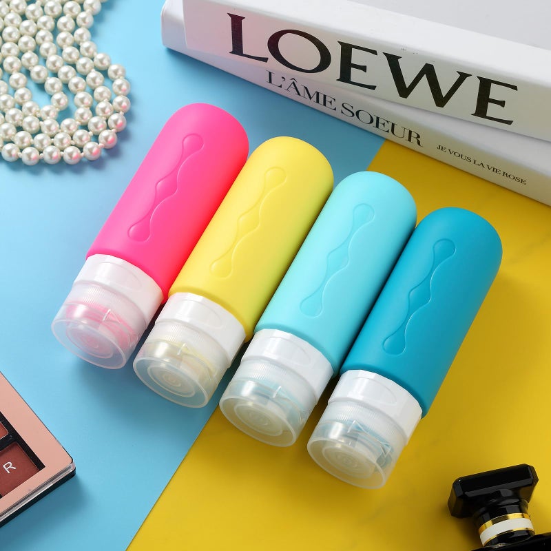 Gemice Travel Bottles for Toiletries Tsa Approved Travel 3oz Size Containers BPA Free Leak Proof Travel Tubs Refillable Liquid Travel Accessories for Cometic Shampoo and Lotion Soap - Image 5