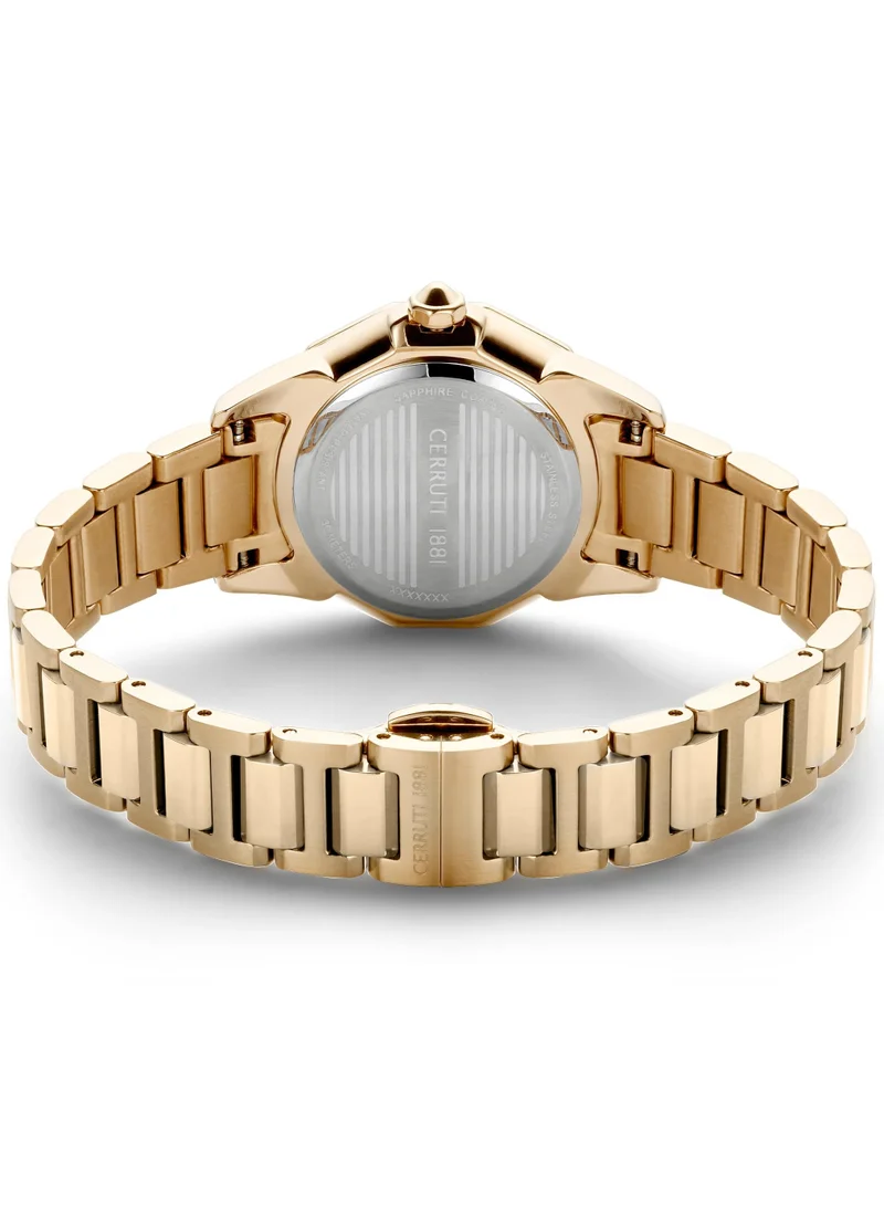 CERRUTI 1881 JESINA Round Analog Wrist Watch CIWLG2206001 - 38 mm - Gold