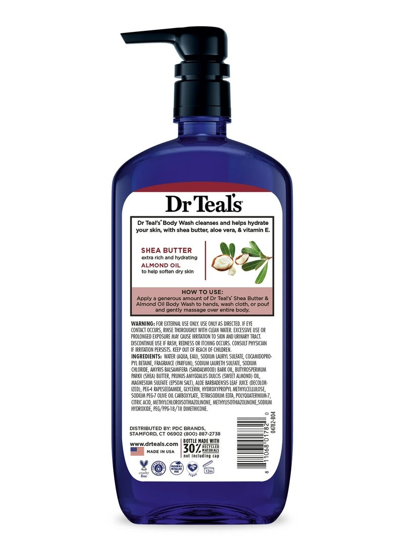 Dr Teal's Dr Teal's Epsom Salt Body Wash - Shea Butter & Almond Oil 710ml  - Image 2