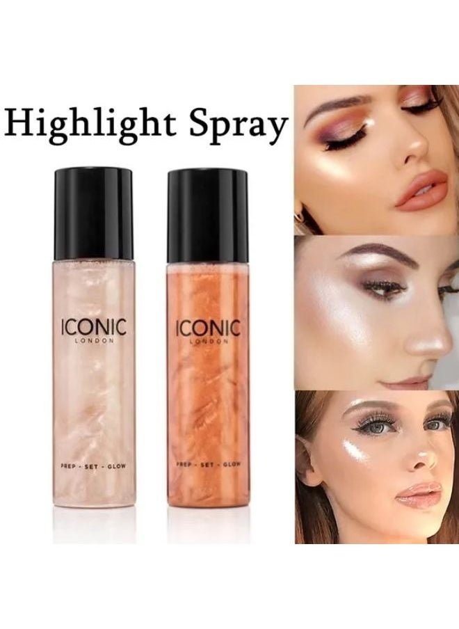ICONIC LONDON - Highlighter Spray Luminating Body - Multi Use - 2 pieces - Image 1