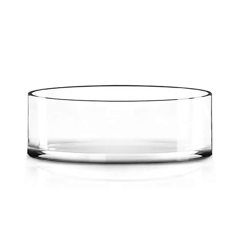 مزهرية زجاجية شفافة عريضة من CYS EXCEL H4 D12 مزهرية زهور لمركز الطاولة حاملة شموع عائمة حديقة زجاجية