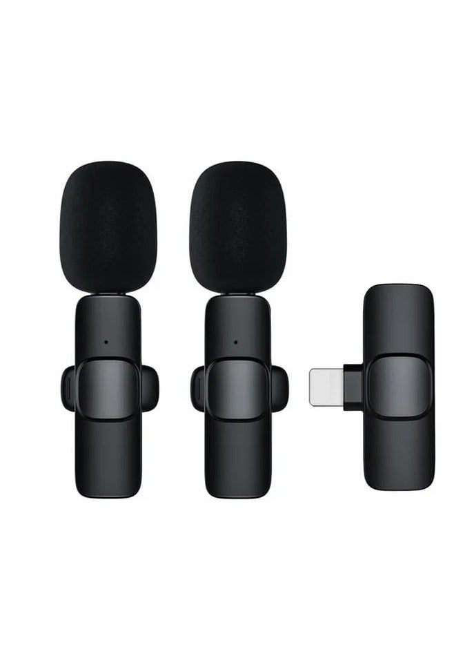 ريبنيو ميكروفون لاسلكي محمول لتسجيل الصوت والفيديو، ميكروفون صغير لهاتف الاندرويد و الايفون، ميكروفون ألعاب البث المباشر مع صندوق التعبئة - Image 1