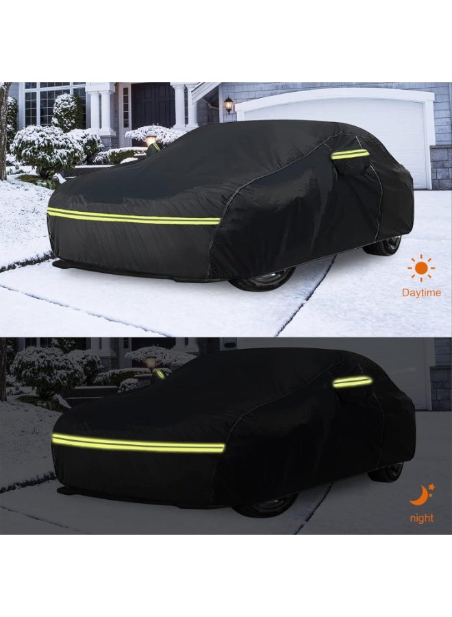 Zipporah 6-Layers All Weather Waterproof Car Cover for 1997-2023 Porsche 718 Boxster/Cayman 986/987/981 with Zipper Door & Windproof Bands - Image 5