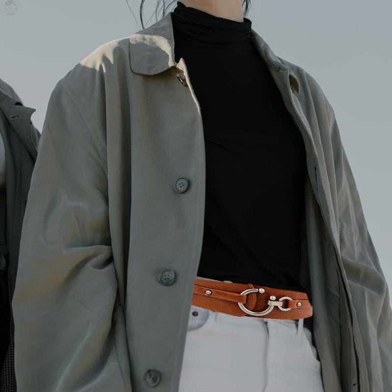 Elastic Dress Leather Waist Belt Wide Lady Waistband Belt Clothes Accessory ( ) - Image 3