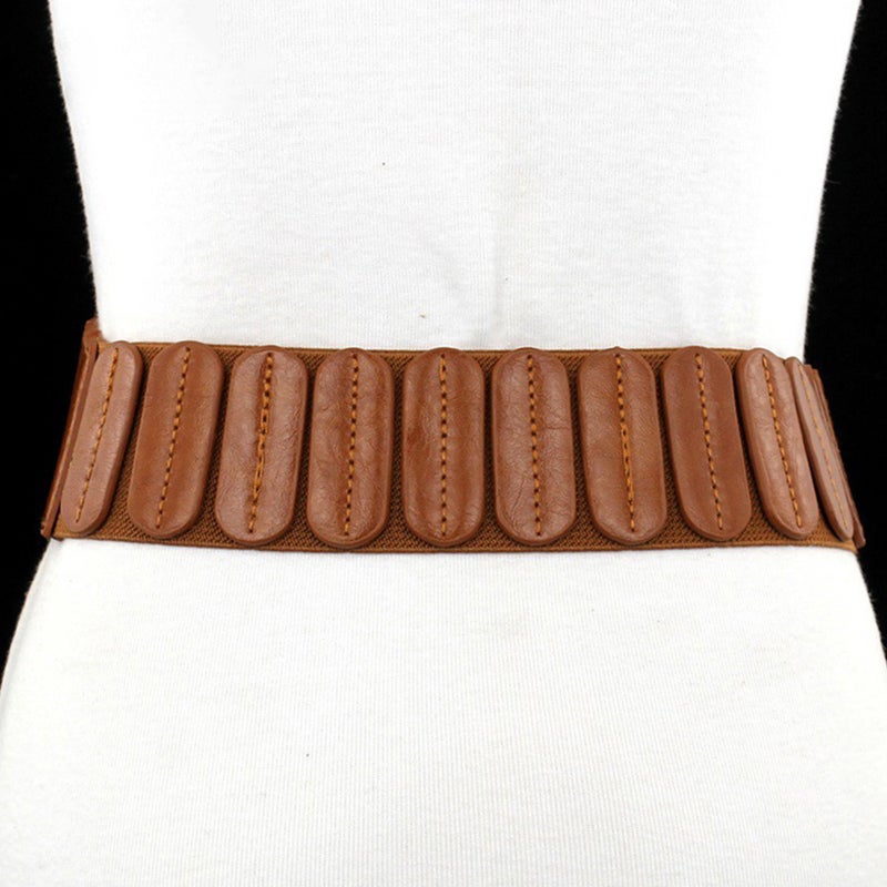Elastic Dress Leather Waist Belt Wide Lady Waistband Belt Clothes Accessory ( ) - Image 1