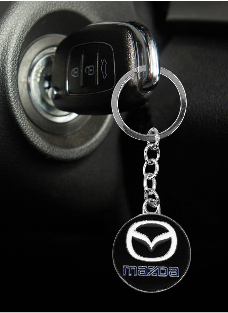 Metal Keychain, Mazda Car Logo Key Chain, Key Ring For Car.