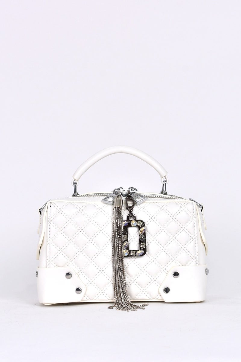 Elatae Women's Daily Crossbody Bag with Shoulder Strap White 17520  - Image 1
