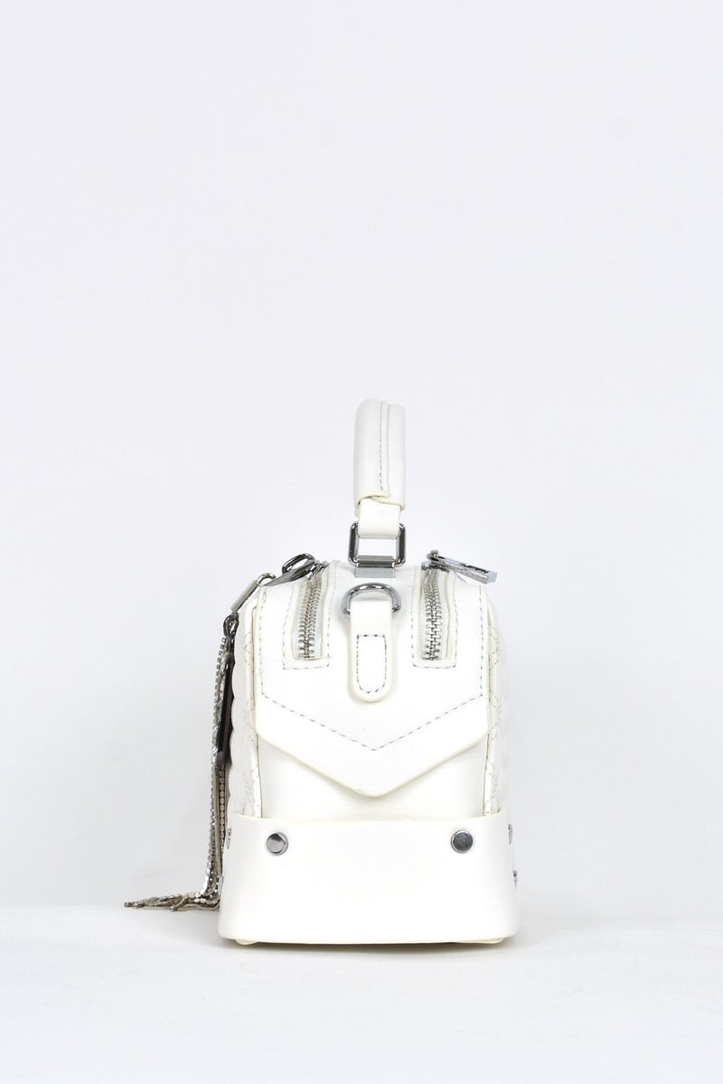 Elatae Women's Daily Crossbody Bag with Shoulder Strap White 17520  - Image 3