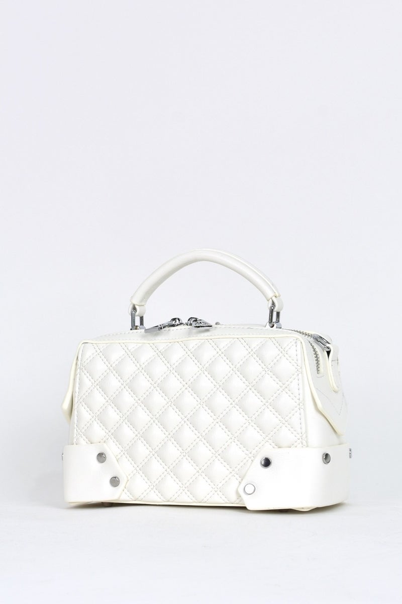 Elatae Women's Daily Crossbody Bag with Shoulder Strap White 17520  - Image 4