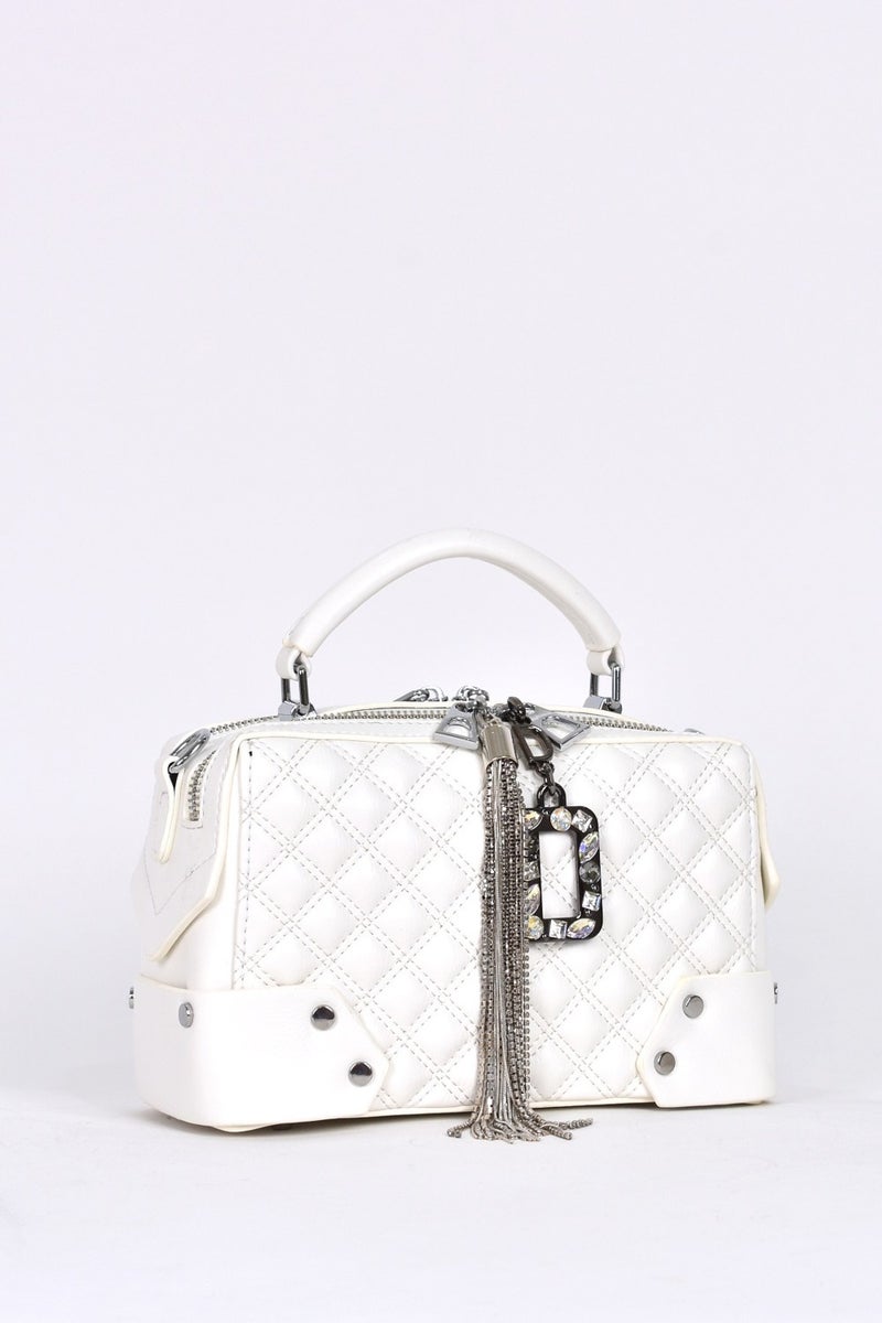 Elatae Women's Daily Crossbody Bag with Shoulder Strap White 17520  - Image 5