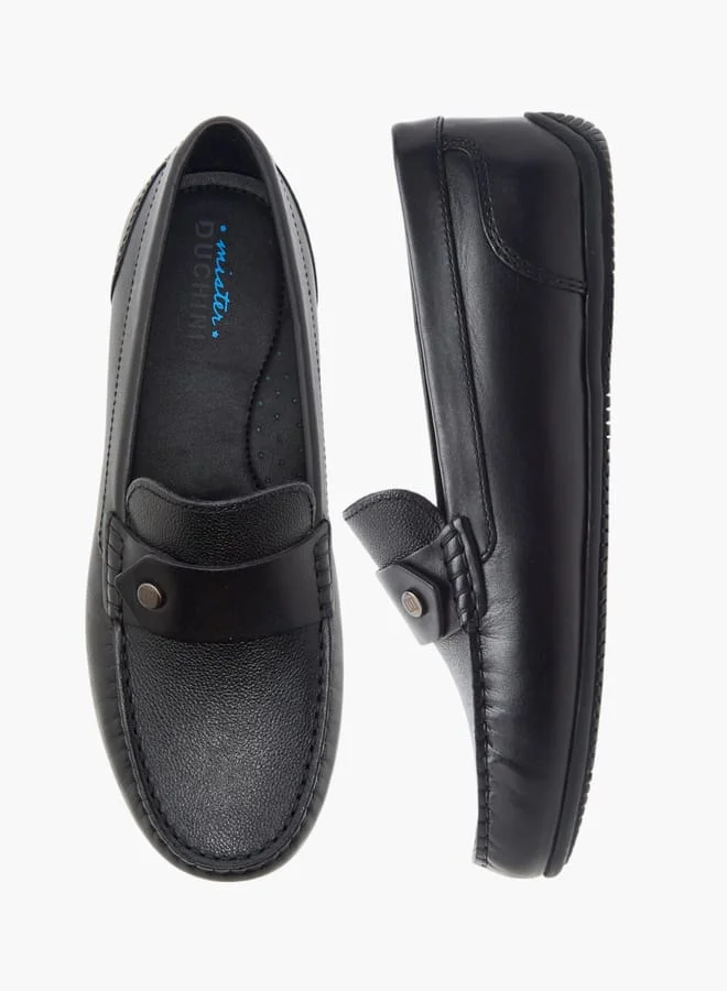 سيد دوتشيني Boys Textured Slip-On Moccasins Ramadan Collection