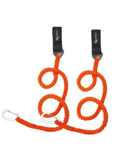 MOOCY Kayak Paddle Tether/Coiled Kayak Fishing Leash With Carabiner For Paddle Rod Sup Kayaking Accessories  - Image 2