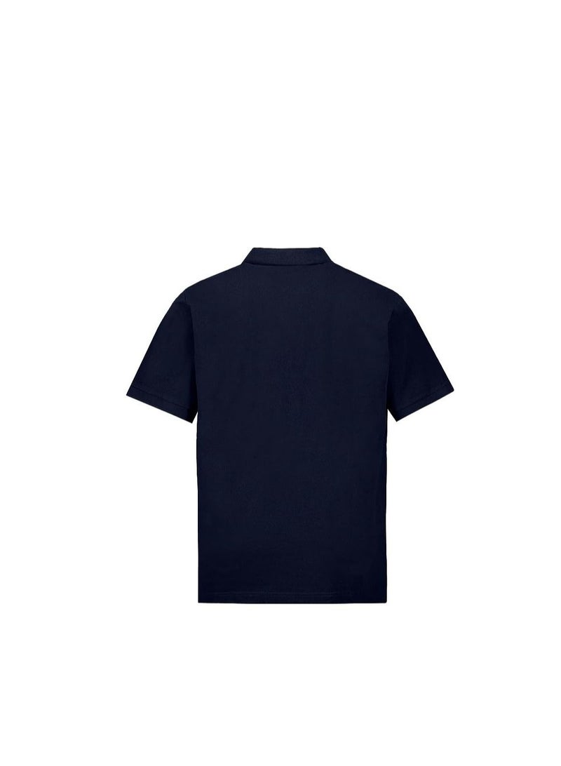 ABBASALI Men Navy/dark Blue Polo Shirt - Image 2