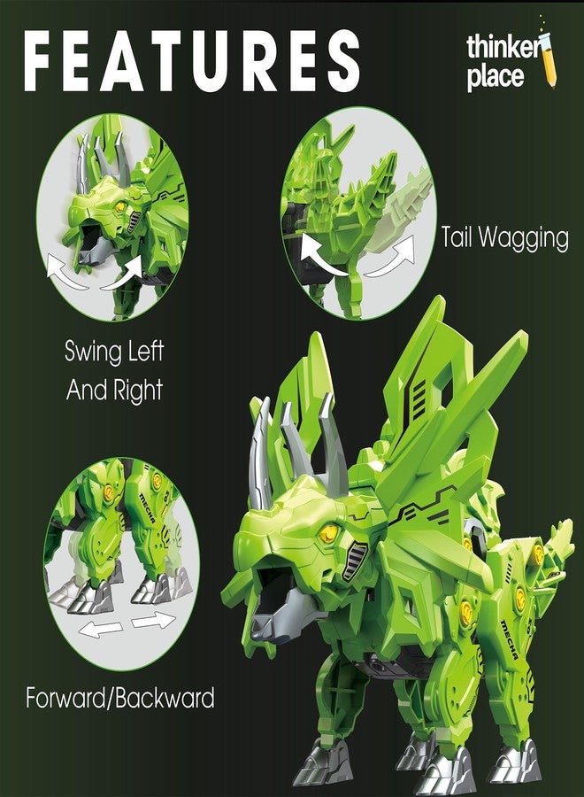 ThinkerPlace DIY Remote Control Dino - Triceratops Model Kit | RC Dino | STEM Learning: Learn About Wireless Technology | Educational Toy for Kids 6+ - Image 2