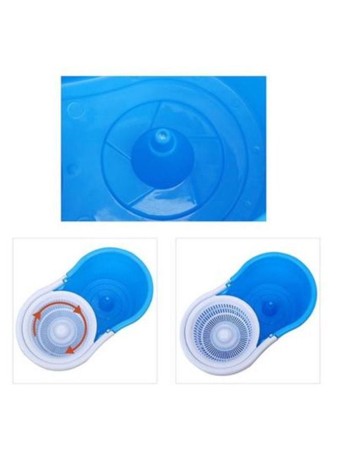 2 Drives Easy Life 360 Rotation Spin Mop With Stainless Steel Basket And Spinning Mop Bucket Magic Spin Dust Mop Blue - Image 2