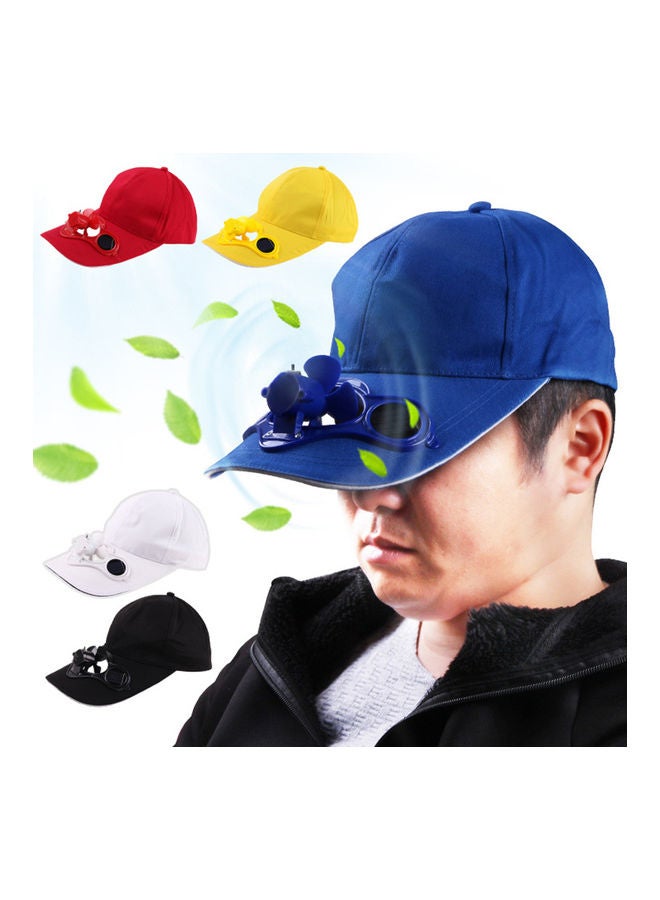 NIBEMINENT Women's Men's Summer Fishing Cap Solar Power Cool Fan Beach Boater Hat Gift 20*10*20cm - Image 2