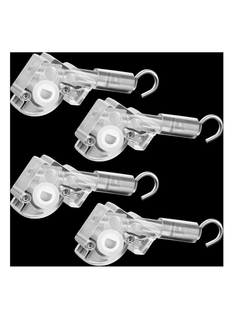 Generic - Blind Wand Tilt Control Wand Tilter, 4 Pcs Heavy Duty Low Profile Wand Tilter, for 1 inch Mini Horizontal BlindsTilt Mechanism Replacement, with D Shaped Gear Tilt Mechanism Hook Connection - Image 1