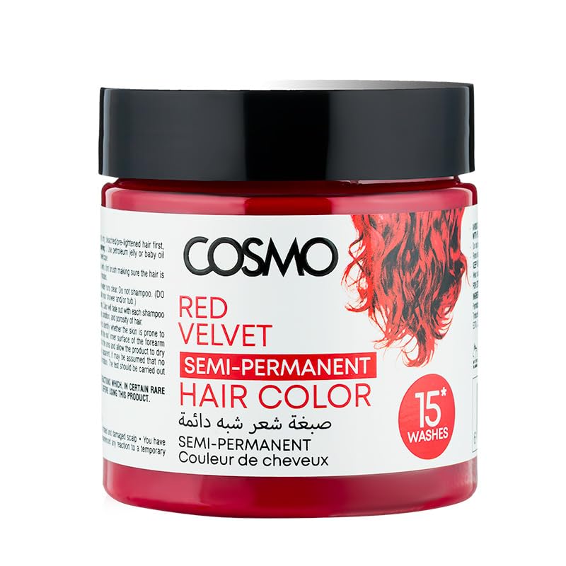 COSMO Red Velvet - 120g - Semi-Permanent Hair Color – Ammonia-Free, Long-Lasting Color with Deep Conditioning Formula – Bold, Fade-Resistant Shine for All Hair Types – Easy Application - Image 1