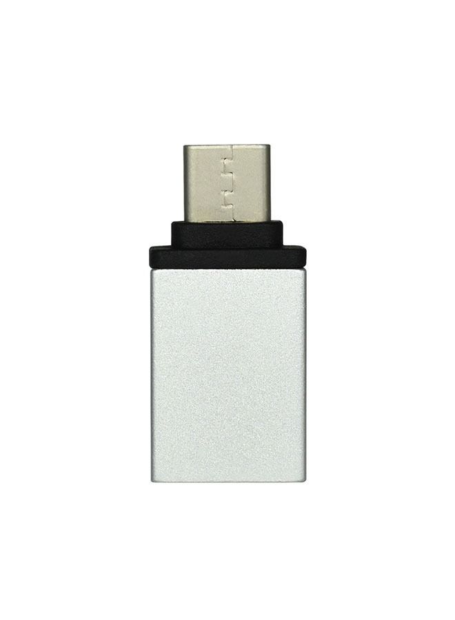 Type C USB OTG Adapter Silver - Image 2