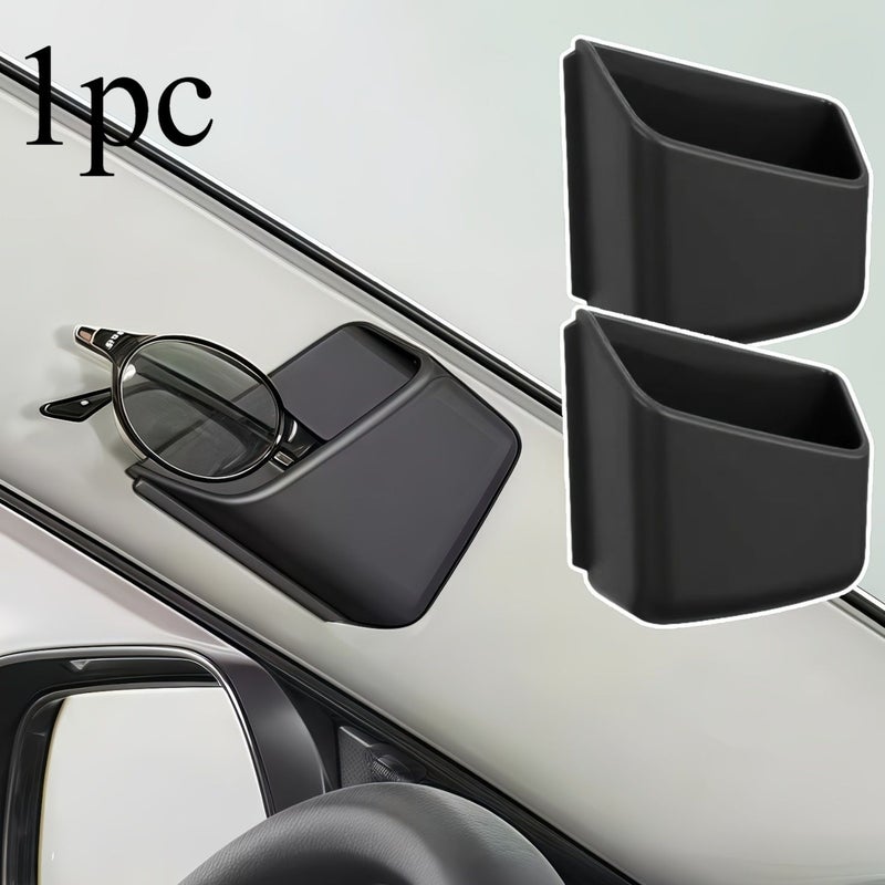 Non Slip Two Layer Car Organizer Black For Glasses Phone Sedan SUV Truck - Image 1