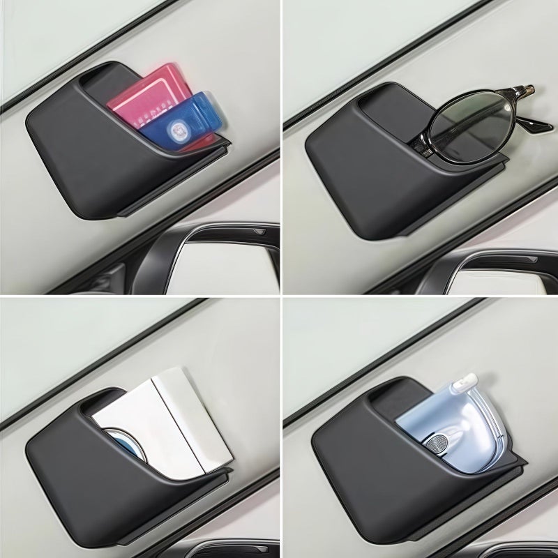 Non Slip Two Layer Car Organizer Black For Glasses Phone Sedan SUV Truck - Image 3