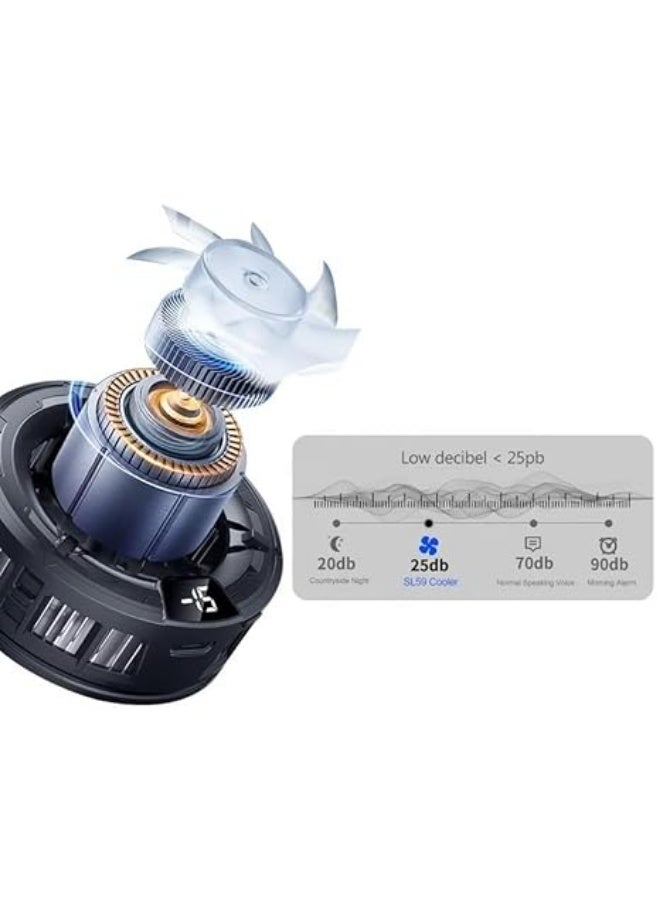 مبرد مغناطيسي -SL59 -لهواتف الألعاب – مروحة تبريد سريعة مع تصميم مبتكر، من V Volt ، ملحق تبريد للهاتف المحمول مثالي للألعاب - Image 4