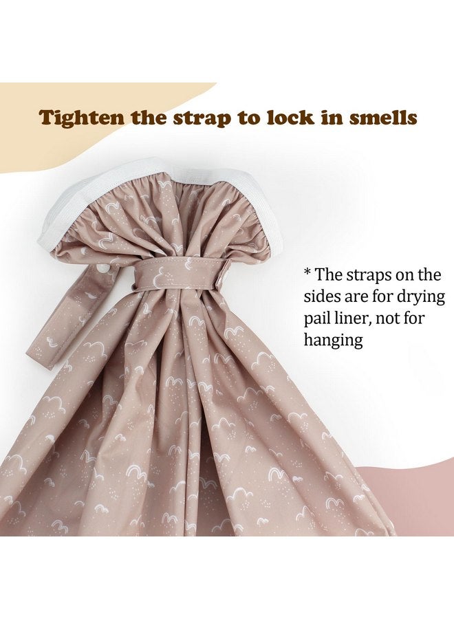 ماما كوالا بطانة دلو ماما كوالا للحفاضات القماشية، بطانة دلو مقاومة للماء وقابلة لإعادة الاستخدام وقابلة للغسل مع حزام لدلاء الحفاضات، عبوة من قطعتين (P002) - Image 2